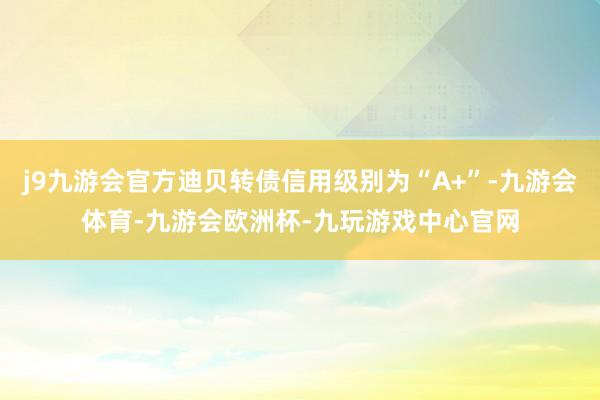 j9九游会官方迪贝转债信用级别为“A+”-九游会体育-九游会欧洲杯-九玩游戏中心官网