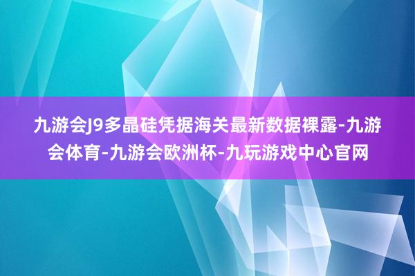 九游会J9　　多晶硅　　凭据海关最新数据裸露-九游会体育-九游会欧洲杯-九玩游戏中心官网