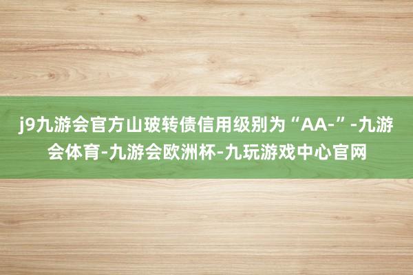 j9九游会官方山玻转债信用级别为“AA-”-九游会体育-九游会欧洲杯-九玩游戏中心官网